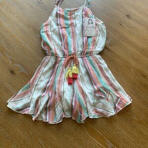 Truly Me Colorful Striped Kids Dress